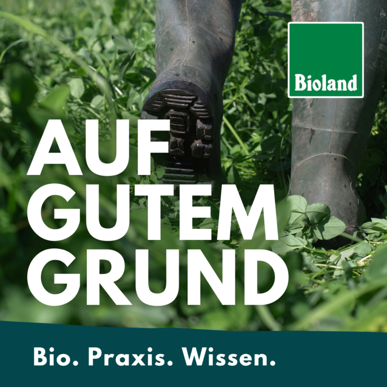 Cover des Bioland Podcasts zu Praxiswissen und Ökolandbau
