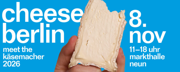 Handwerklicher Käse und Aussteller bei der Cheese Berlin in der Markthalle Neun