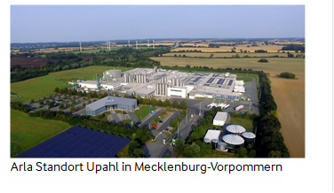 Arla-Standort Upahl für die Produktion von Skyr und proteinreichen Milchprodukten